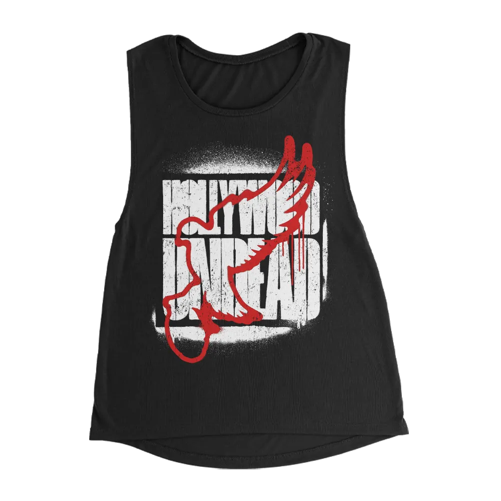 Spray Logo Women’s Muscle Tank (Black)