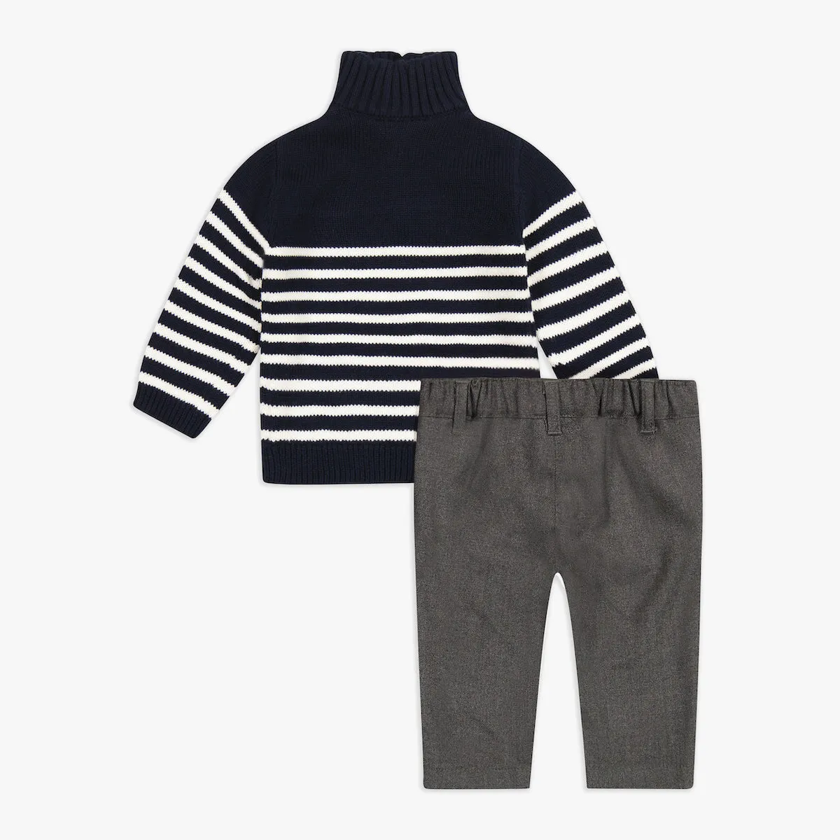 Sweater Top & Woven Pant Set