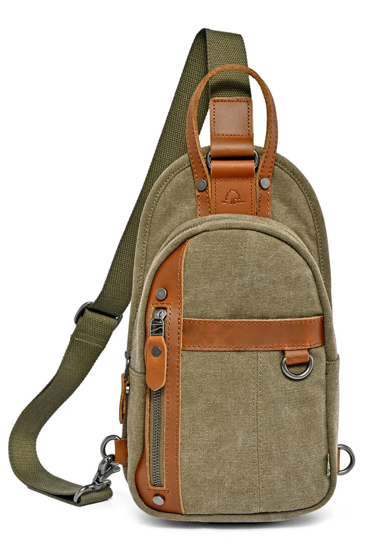 Unisex agave Canvas Sling Bag