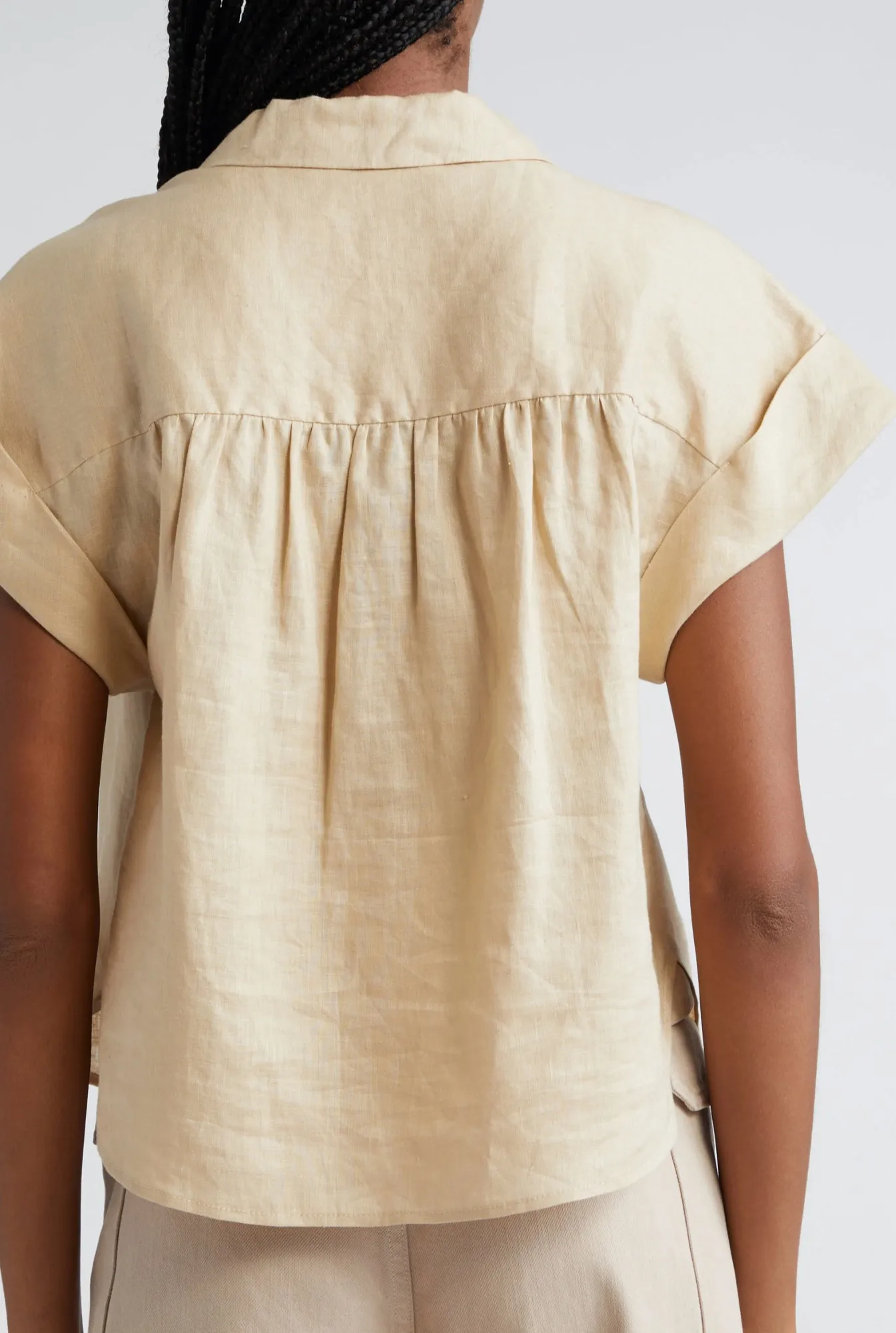 Veronica Beard - Kasa Top - Pebble Khaki